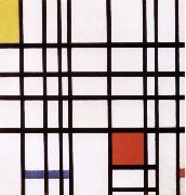 Piet Mondrian Conformation with red yellow blue painting